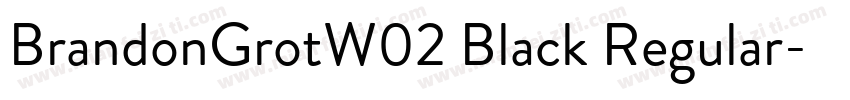 BrandonGrotW02 Black Regular字体转换